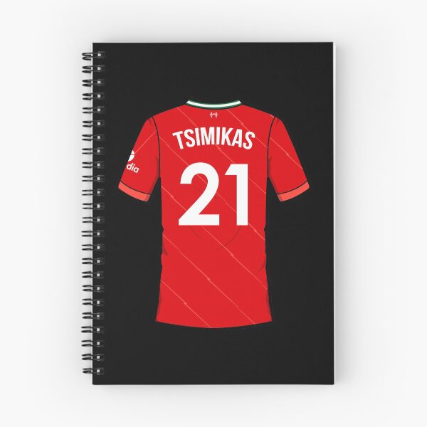 Item preview, Kostas Tsimikas 21 Liverpool Home Shirt Jersey Squad 2021 - 2022 designed and sold by Football Sticker.