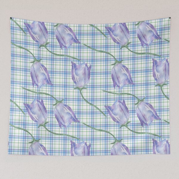 Item preview,  Blue Bell Campanula flower watercolor  designed and sold by DesignForGifts.