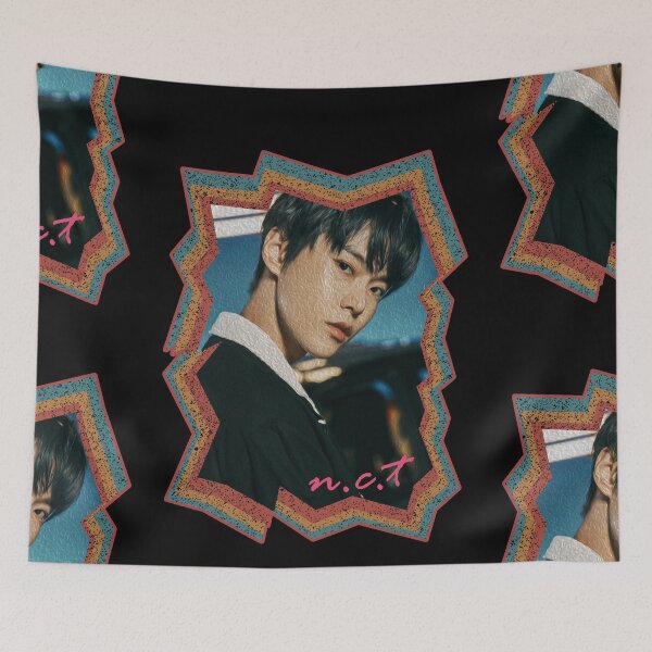 Item preview, Kim Dongyoung NCT Doyoung Korean Kpop Retro Color Oil Paint Design designed and sold by Piosenka Art.