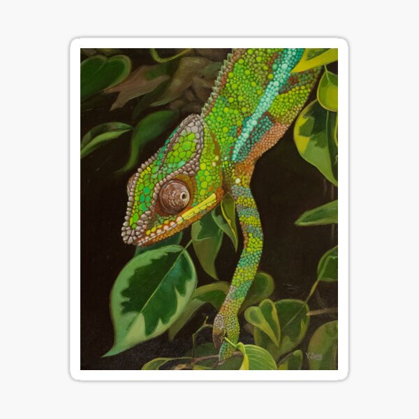 Artikel-Vorschau von Chameleon portrait, designt und verkauft von Yue Zeng Art Studio.