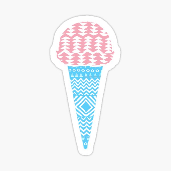 Trans Lives Matter Ice Cream Cone Sticker