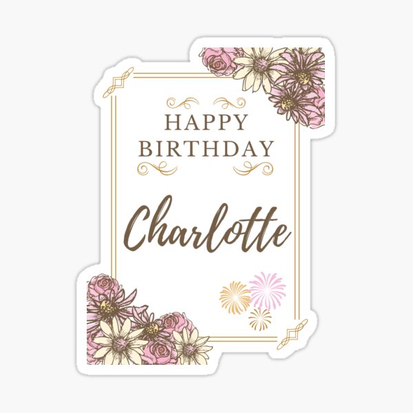 Stickers Sur Le Theme Anniversaire De Charlotte Redbubble