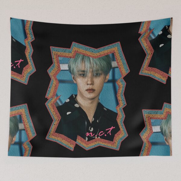 Item preview, Qian Kun NCT Kun Korean Kpop Retro Color Oil Paint Design designed and sold by Piosenka Art.