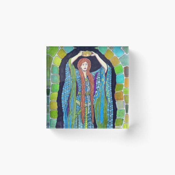 Item preview, 569 - ELLEN TERRY AS LADY MACBETH - DAVE EDWARDS - COLOURED PENCILS - 2021 designed and sold by BLYTHART.