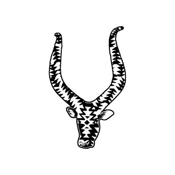 Artwork thumbnail, Taurus Year of the OX Sticker  by Marti  Mills