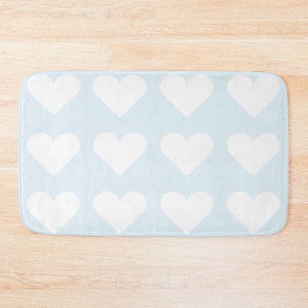 Item preview, Large WHITE & PALE BLUE LOVE HEARTS designed and sold by RachelMacht.
