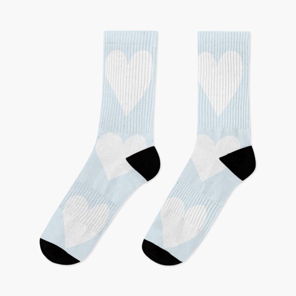 Item preview, Large WHITE & PALE BLUE LOVE HEARTS designed and sold by RachelMacht.