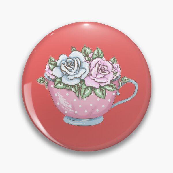 Item preview, Pink Watercolor Tea Pot With Flowers- Tea Party designed and sold by NewTrendings.
