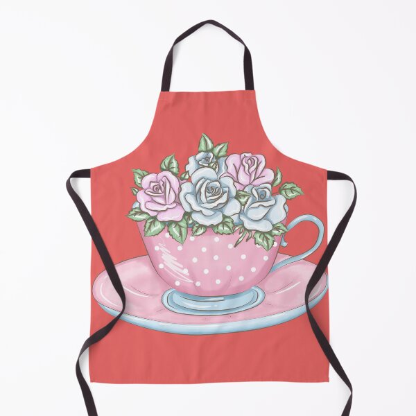 Item preview, Pink Watercolor Tea Pot With Flowers- Tea Party designed and sold by NewTrendings.