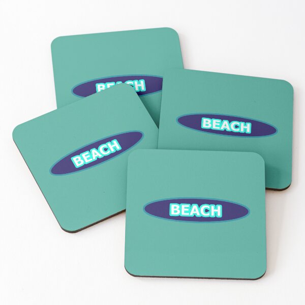 Item preview, Beach Word Blue and White and Turquoise designed and sold by Beachy.