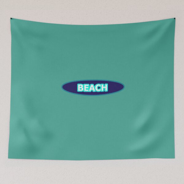 Item preview, Beach Word Blue and White and Turquoise designed and sold by Beachy.
