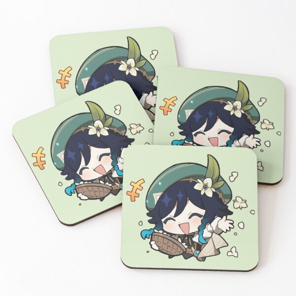 Item preview, Genshin Impact Venti Chibi designed and sold by thePeachPit.
