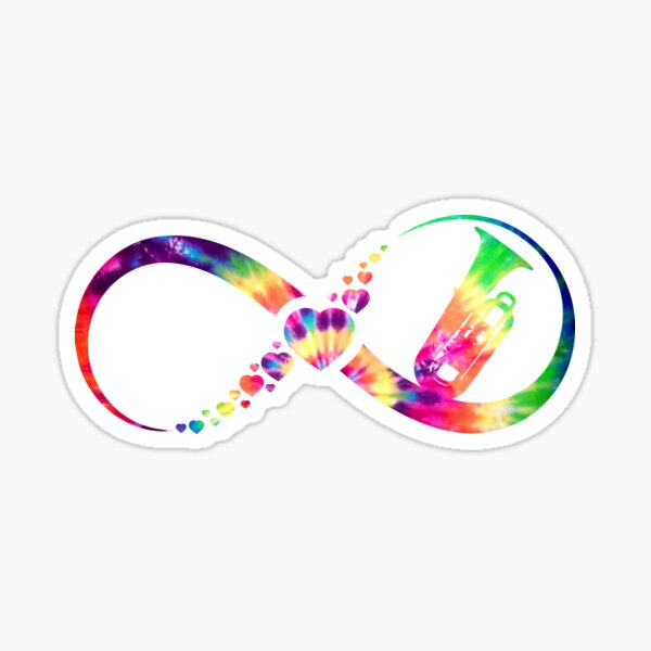 Item preview, Tuba Infinity tie dye designed and sold by loveislovestore.