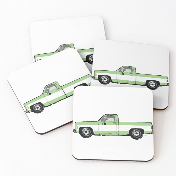 Item preview, 70s Light Green & White Side C Truck designed and sold by CoolRide.