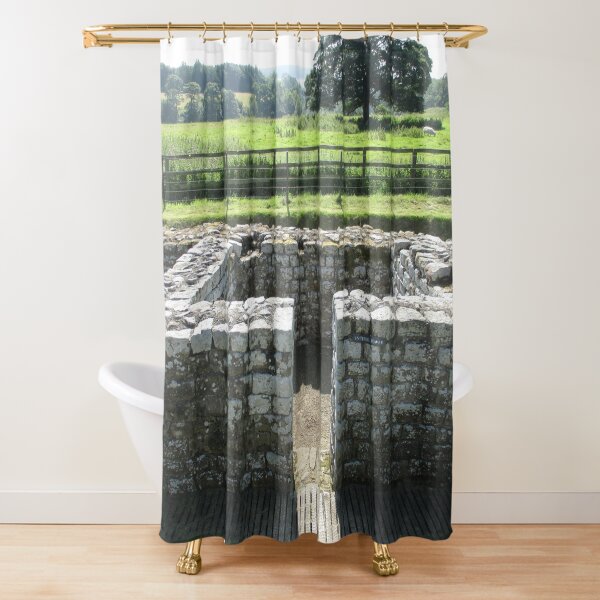 M.I. #124 |☼| INTERVAL TOWER (Hadrian's Wall) Shower Curtain