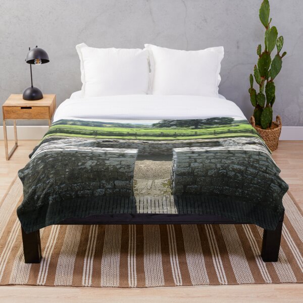 M.I. #124 |☼| INTERVAL TOWER (Hadrian's Wall) Throw Blanket