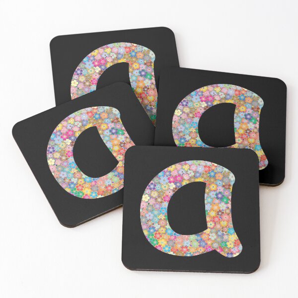 Item preview, Letter a Lower Case Alphabet a Colorful Flowers Gift designed and sold by Shariss.
