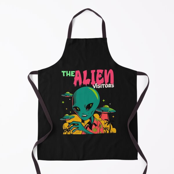Item preview, The Alien Visitors fun flying saucers UFO designed and sold by MerchByCraig.