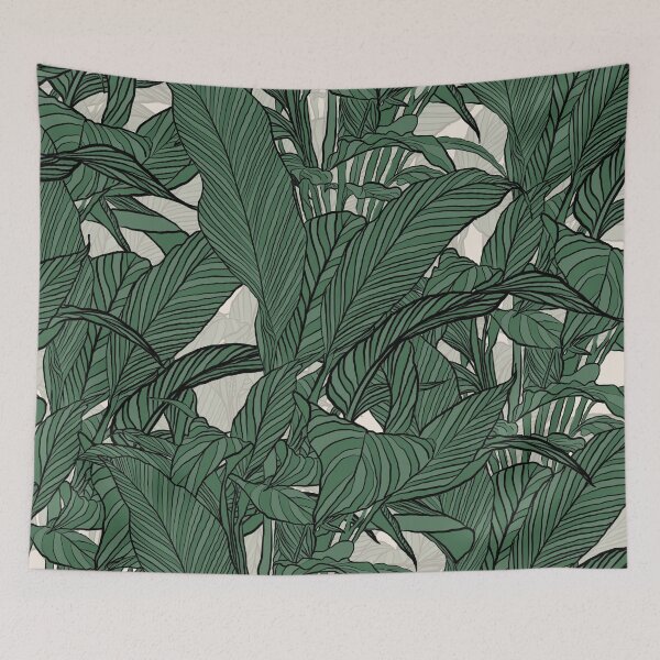 Item preview, Modern Green foliage plant Botanical design designed and sold by InovArtS.