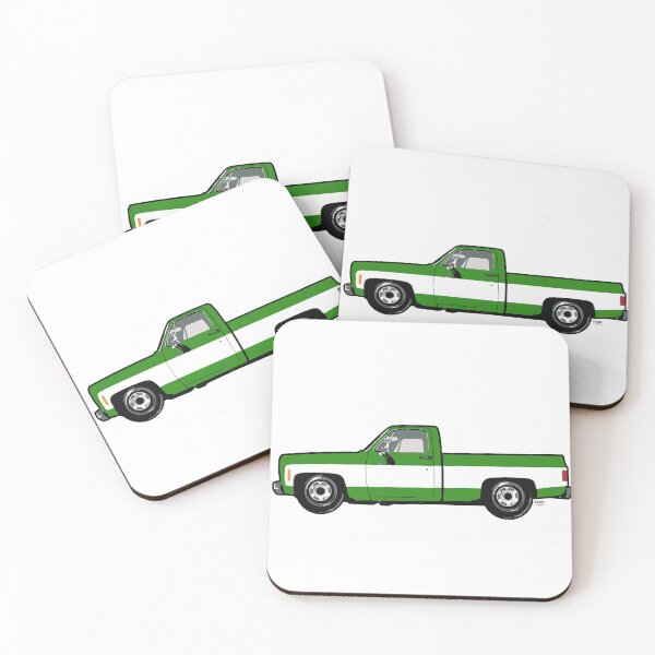 Item preview, 70s Green & White Side C Truck designed and sold by CoolRide.
