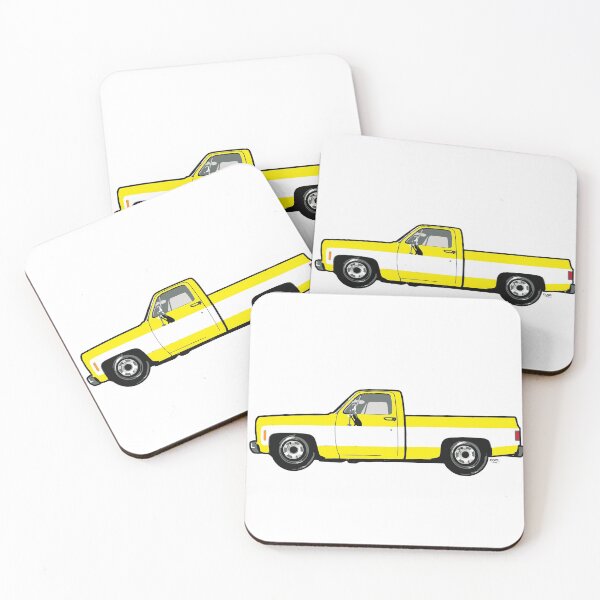 Item preview, 70s Yellow & White Side C Truck designed and sold by CoolRide.