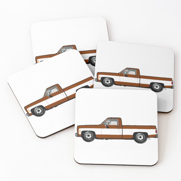 Item preview, 70s Brown & White Side C Truck designed and sold by CoolRide.