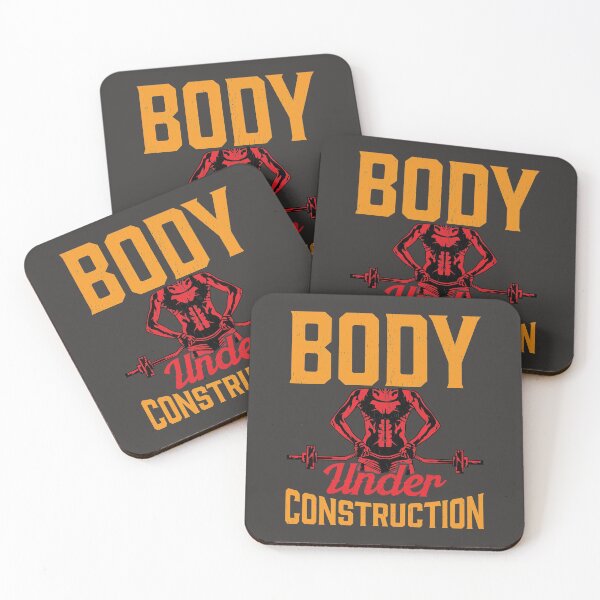 Item preview, Female Bodybuilder Body Under Construction Quote Gym Saying  designed and sold by BampiQ.