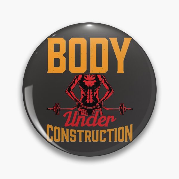 Artikelvorschau, Weiblicher Bodybuilder Body Under Construction Zitat Gym Spruch entworfen und verkauft von BampiQ.