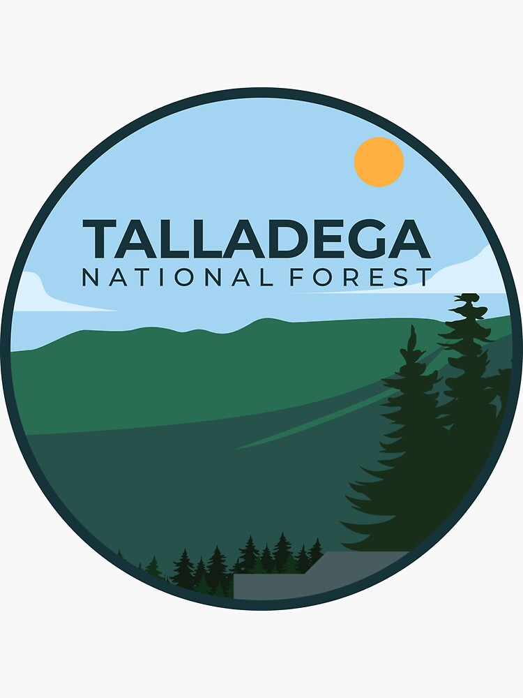 "Talladega National Forest" Sticker for Sale by parkland Redbubble