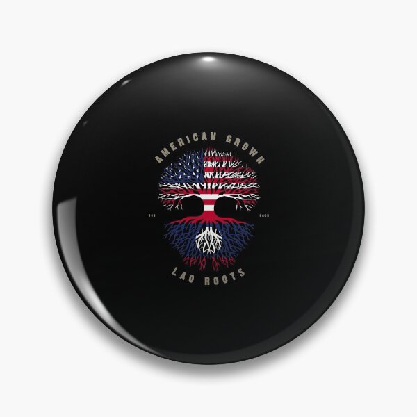 Item preview, American Grown Lao Heart Love Laos Flag designed and sold by ryannokune.