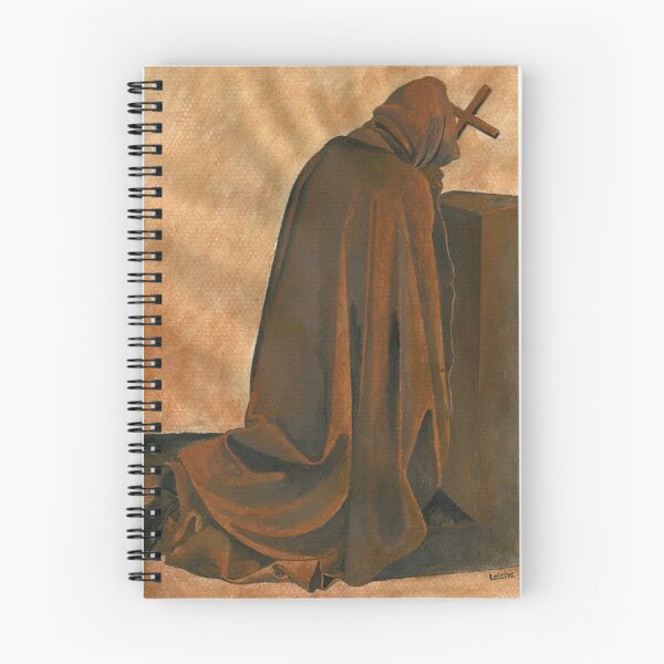 Item preview, Gregorian Monk In Prayer Wearing Hooded Cassock designed and sold by taiche.