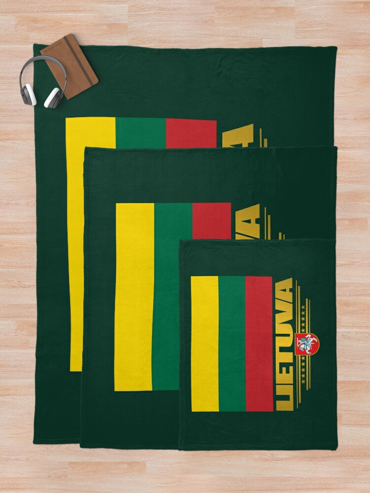 Alternate view of Lithuania (NF) Throw Blanket