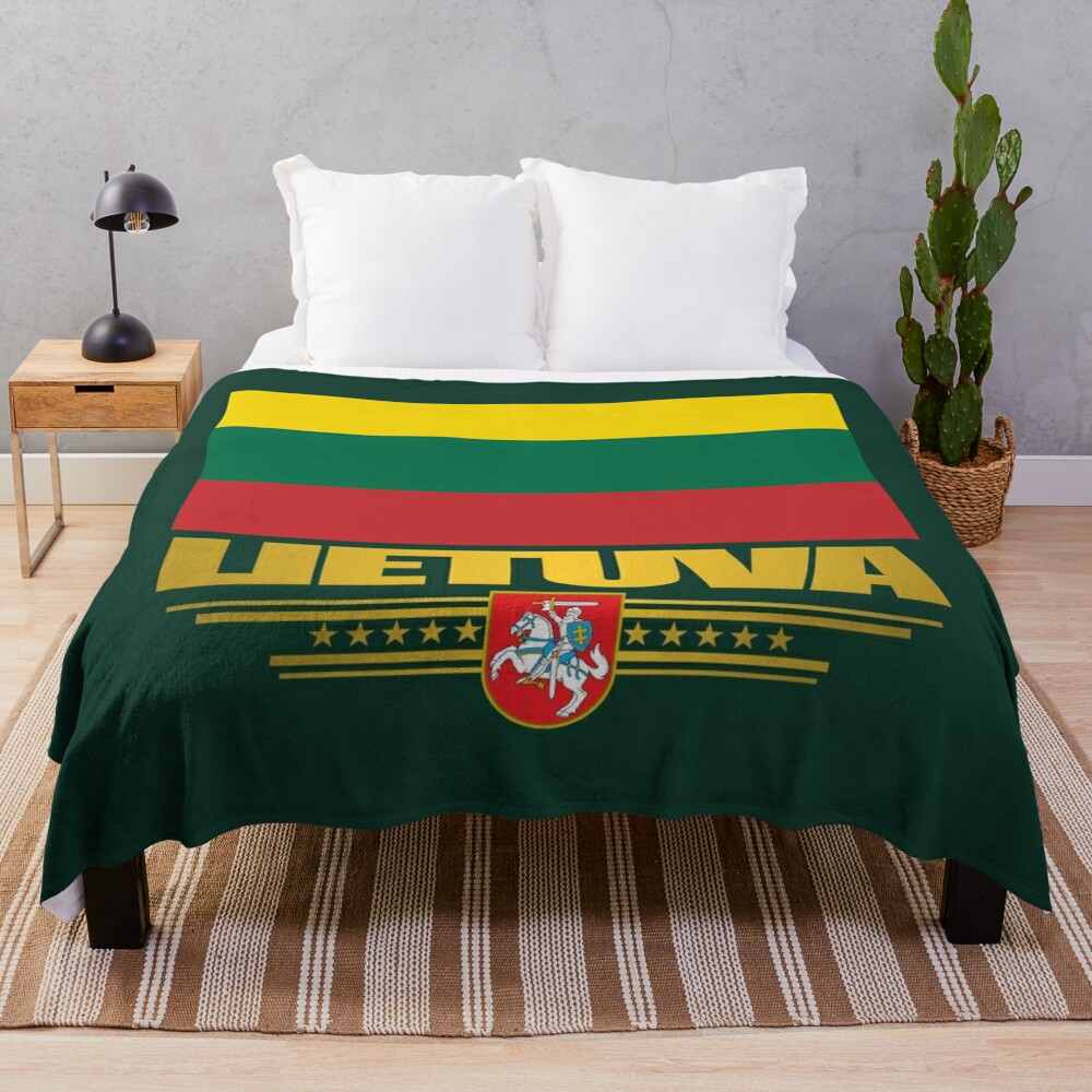 Lithuania (NF) Throw Blanket