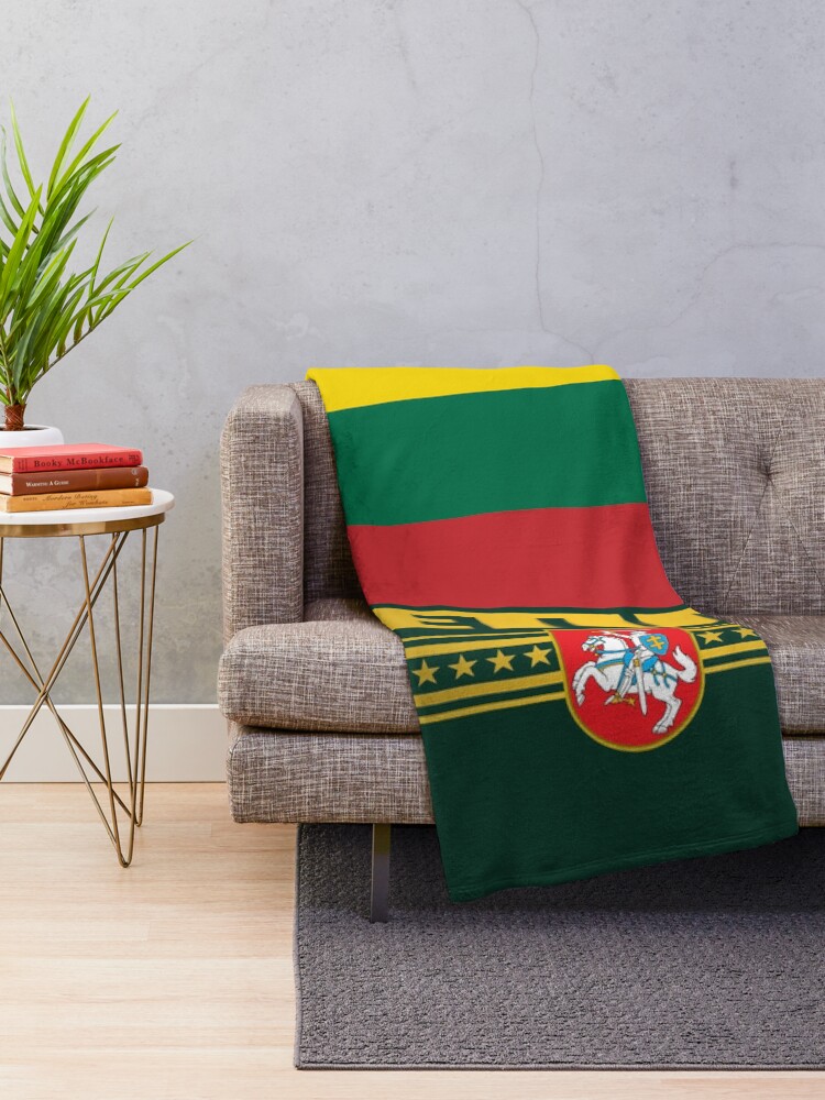 Alternate view of Lithuania (NF) Throw Blanket