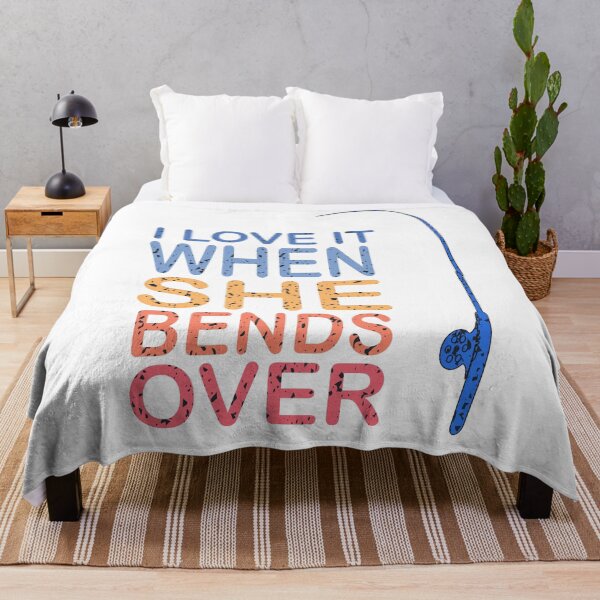 Item preview, I LOVE IT WHEN SHE BENDS OVER, Fishing Design, Fishing Gifts Idea for American Fishers designed and sold by BUniqueBSpecial.