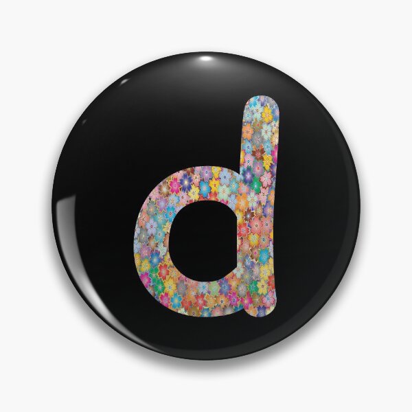 Item preview, Letter d Lower Case Alphabet d Colorful Flowers Gift designed and sold by Shariss.