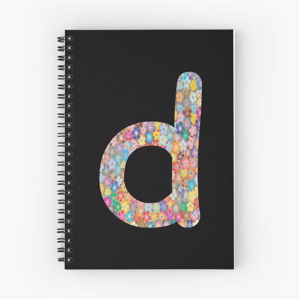 Item preview, Letter d Lower Case Alphabet d Colorful Flowers Gift designed and sold by Shariss.