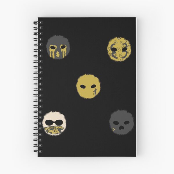 Item preview, Hollywood Undead gold and black mask sticker pack  designed and sold by Lil-Undead.