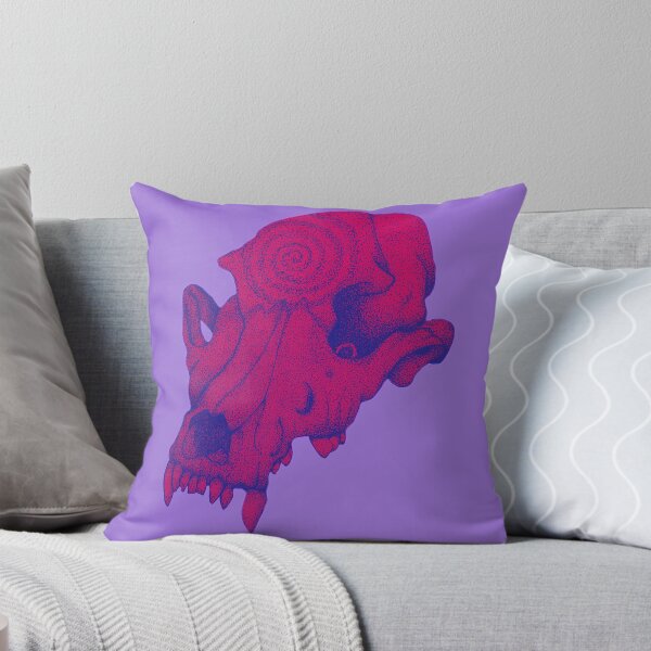 Item preview, Purple dog skull designed and sold by Taylor Yeager.
