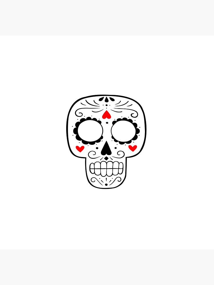 teschio messicano Sticker for Sale by Monica-T-art
