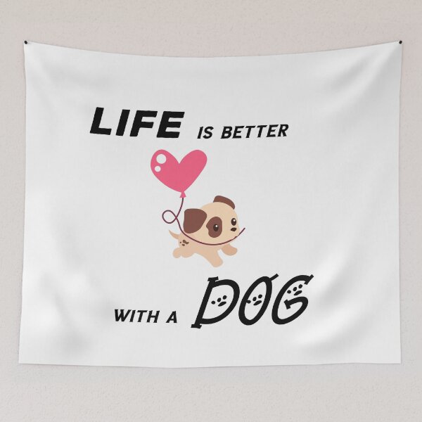 Item preview, life is better with a dog designed and sold by Lakki-s.