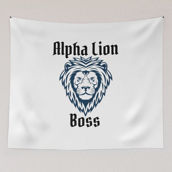 Item preview, Alpha Lion Boss black text designed and sold by allycat57.