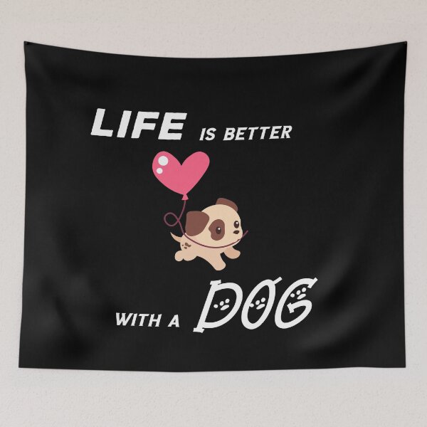 Item preview, Copy of life is better with a dog designed and sold by Lakki-s.