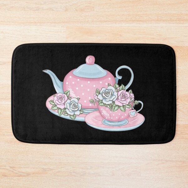 Item preview, Watercolor Tea Pot Set With Flowers - Tea party designed and sold by NewTrendings.