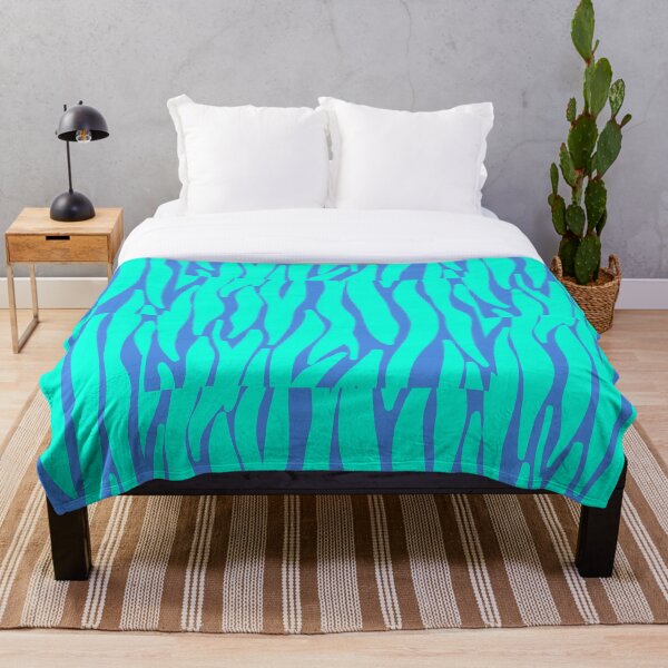 Item preview,  Blue Tiger or Zebra Print designed and sold by Infinotterns.