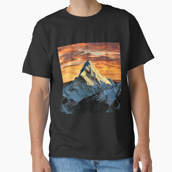 Item preview, Mount Ama Dablam at sunset on the way to Mount Everest "Matterhorn of the Himalayas" color photograph / photography designed and sold by Jéanpaul  Ferro.