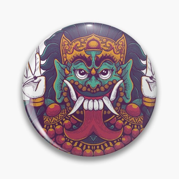 Item preview, Culture Bali rangda illustration designed and sold by Goba Bali Studio.