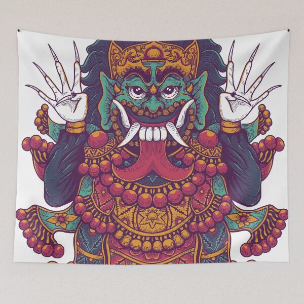 Item preview, Culture Bali rangda illustration designed and sold by Goba Bali Studio.
