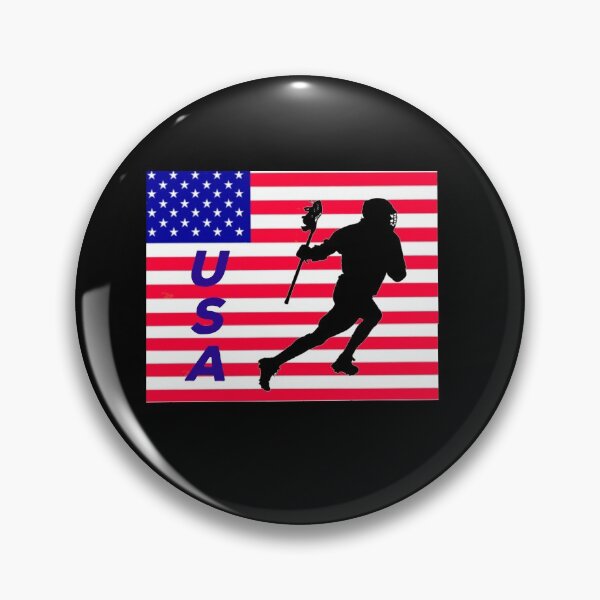 Item preview, lacrosse usa american flag designed and sold by Lakki-s.