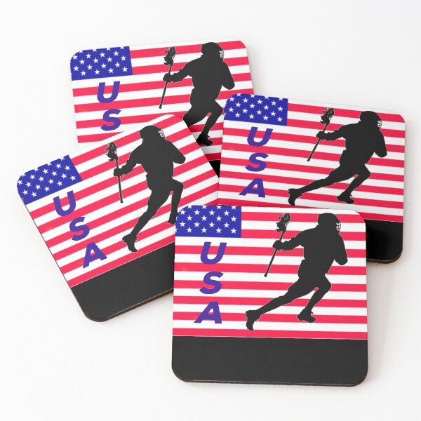 Item preview, lacrosse usa american flag designed and sold by Lakki-s.